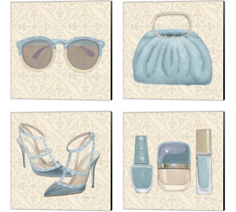Must Have Fashion 4 Piece Canvas Print Set by Emily Adams