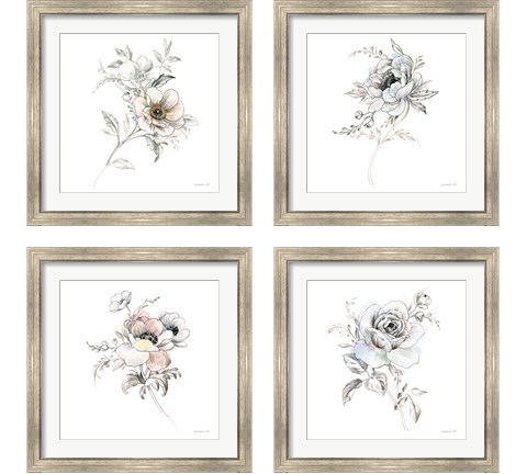 Sketchbook Garden 4 Piece Framed Art Print Set by Danhui Nai