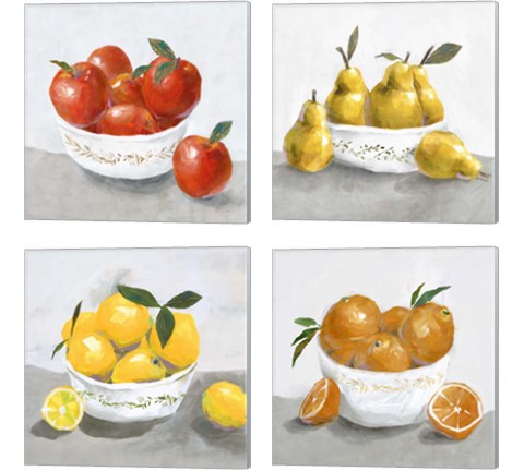 Oranges & Lemons 4 Piece Canvas Print Set by Isabelle Z