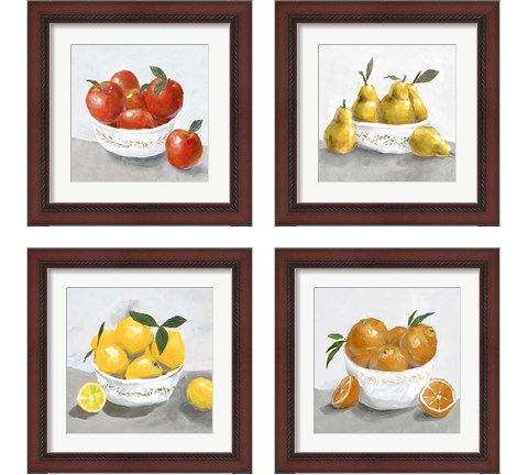 Oranges & Lemons 4 Piece Framed Art Print Set by Isabelle Z