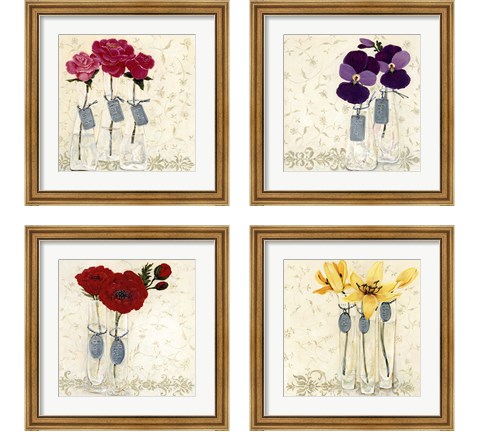 Inspired Flower 4 Piece Framed Art Print Set by O. Boem