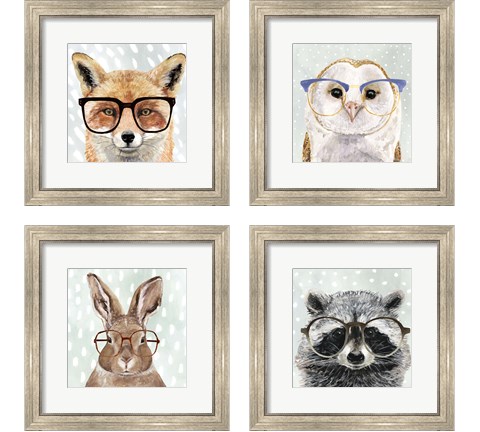 Four-eyed Forester 4 Piece Framed Art Print Set by Victoria Borges