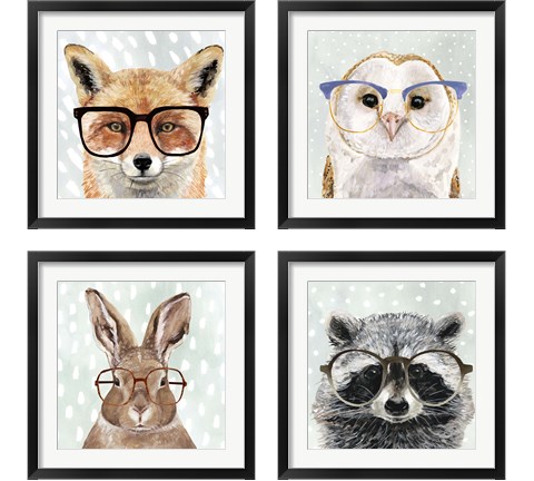 Four-eyed Forester 4 Piece Framed Art Print Set by Victoria Borges