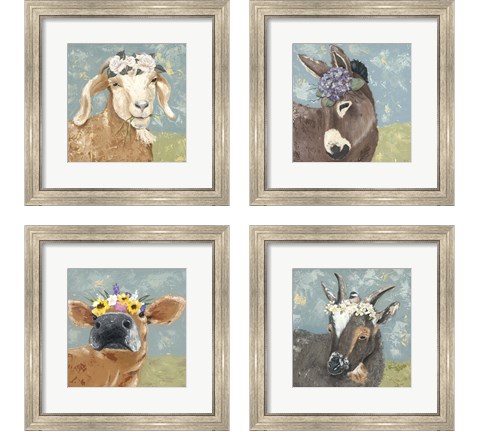 Farm Fun 4 Piece Framed Art Print Set by Jade Reynolds