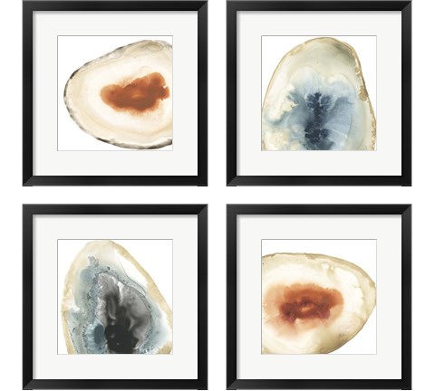 Cropped Geodes 4 Piece Framed Art Print Set by June Erica Vess