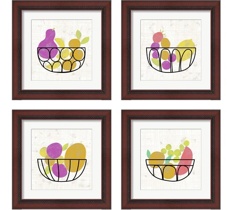 Fruitilicious  4 Piece Framed Art Print Set by Chariklia Zarris