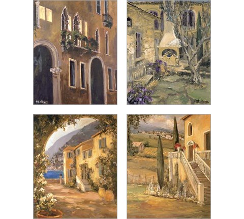 Scenic Italy  4 Piece Art Print Set by Allayn Stevens