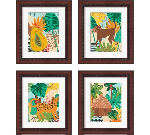 Graphic Jungle 4 Piece Framed Art Print Set by June Erica Vess