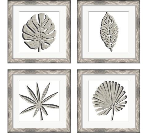 Cut Paper Palms 4 Piece Framed Art Print Set by June Erica Vess