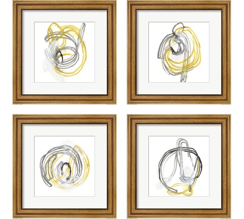 String Orbit 4 Piece Framed Art Print Set by June Erica Vess