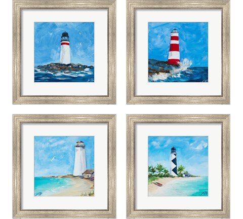 The Lighthouses 4 Piece Framed Art Print Set by Julie DeRice