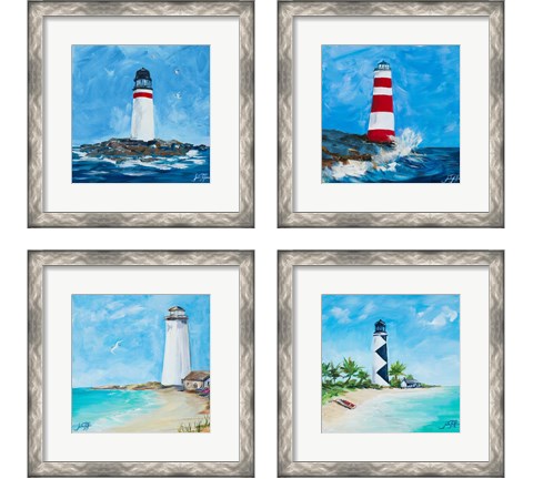 The Lighthouses 4 Piece Framed Art Print Set by Julie DeRice