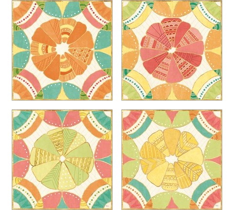 Citrus Splash 4 Piece Art Print Set by Veronique Charron