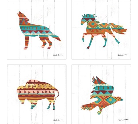 Southwestern Vibes 4 Piece Art Print Set by Farida Zaman