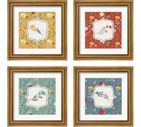 Blooming Thoughts 4 Piece Framed Art Print Set by Janelle Penner