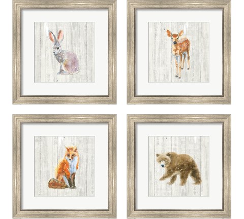 Into the Woods  4 Piece Framed Art Print Set by Emily Adams