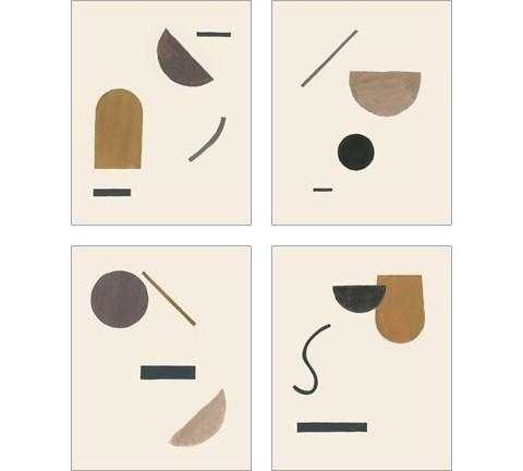 Intraconnected  4 Piece Art Print Set by Melissa Wang