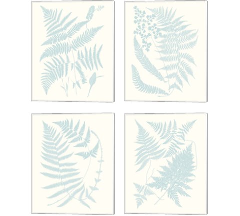 Serene Ferns 4 Piece Canvas Print Set by Vision Studio