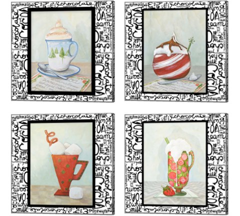 Tis the Season for Cocoa 4 Piece Canvas Print Set by Diannart
