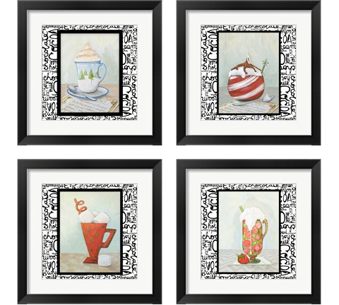 Tis the Season for Cocoa 4 Piece Framed Art Print Set by Diannart