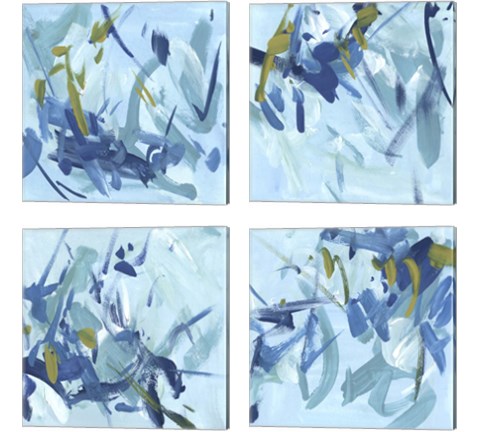Into the Blue 4 Piece Canvas Print Set by Melissa Wang