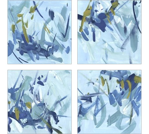 Into the Blue 4 Piece Art Print Set by Melissa Wang