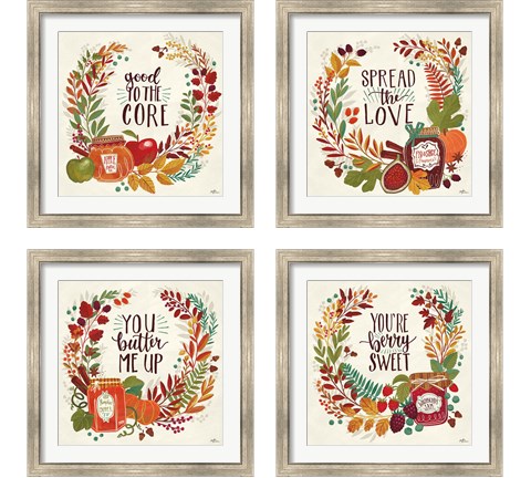 Spread the Love 4 Piece Framed Art Print Set by Janelle Penner