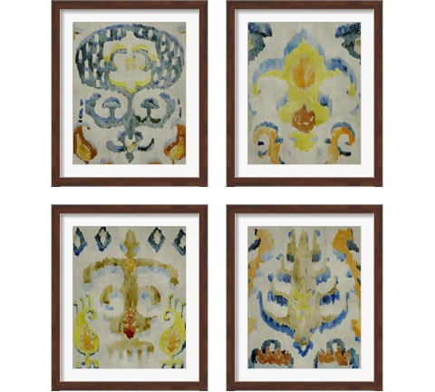 Bohemian Ikat 4 Piece Framed Art Print Set by Chariklia Zarris
