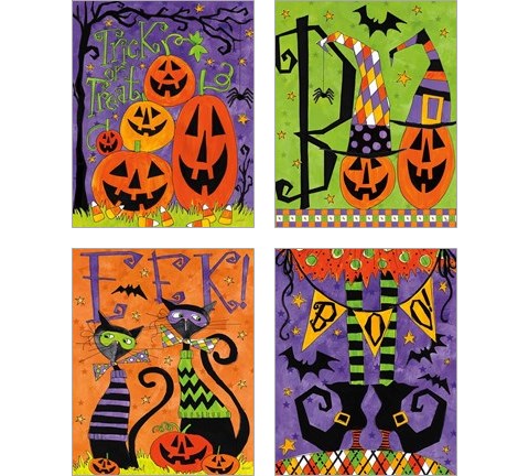 Spooky Fun 4 Piece Art Print Set by Anne Tavoletti