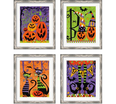 Spooky Fun 4 Piece Framed Art Print Set by Anne Tavoletti