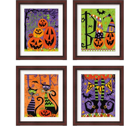 Spooky Fun 4 Piece Framed Art Print Set by Anne Tavoletti