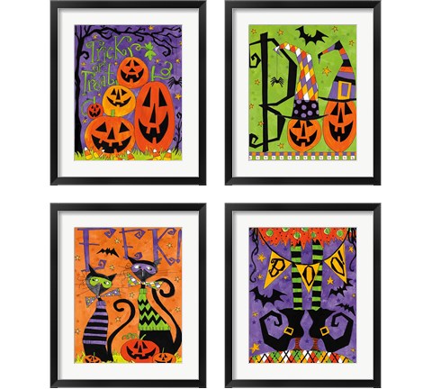 Spooky Fun 4 Piece Framed Art Print Set by Anne Tavoletti