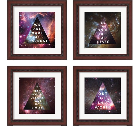 Out of this World  4 Piece Framed Art Print Set by Wild Apple Portfolio