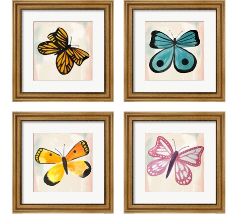 Butterfly  4 Piece Framed Art Print Set by Katie Doucette