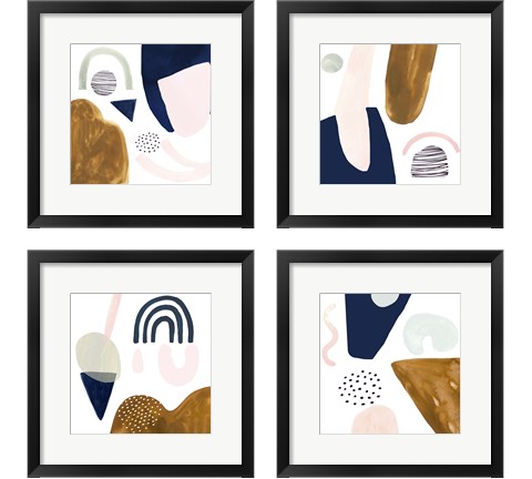 Double Scoop 4 Piece Framed Art Print Set by Victoria Borges