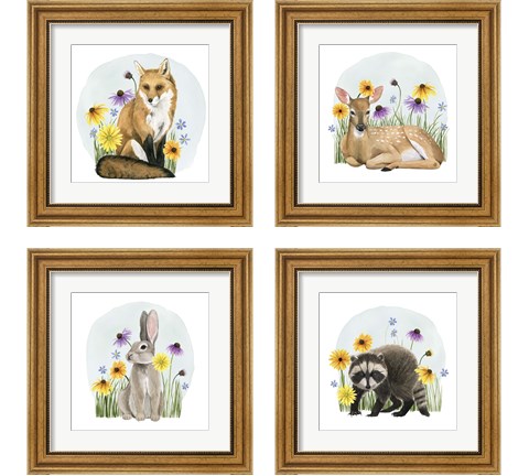 Wild Woodland 4 Piece Framed Art Print Set by Grace Popp