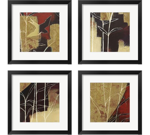 Sun Stems Tile 4 Piece Framed Art Print Set by Kathrine Lovell