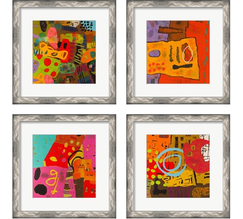 Conversations in the Abstract 4 Piece Framed Art Print Set by Downs