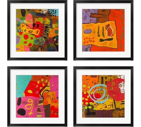 Conversations in the Abstract 4 Piece Framed Art Print Set by Downs