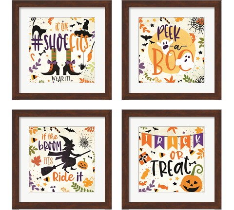 If the Broom Fits 4 Piece Framed Art Print Set by Mollie B.