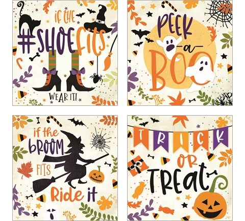 If the Broom Fits 4 Piece Art Print Set by Mollie B.