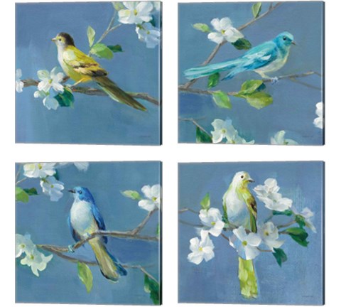 Spring in the Neighborhood 4 Piece Canvas Print Set by Danhui Nai