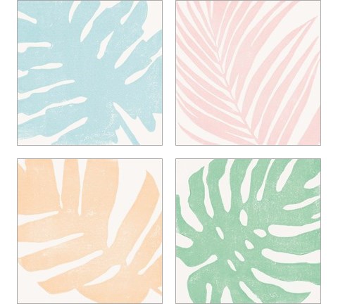 Tropical Treasures Pastel 4 Piece Art Print Set by Moira Hershey