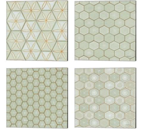 Hex 4 Piece Canvas Print Set by Kathrine Lovell