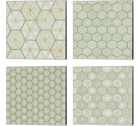 Hex 4 Piece Canvas Print Set by Kathrine Lovell