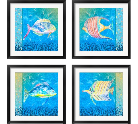 Under the Sea 4 Piece Framed Art Print Set by Julie DeRice