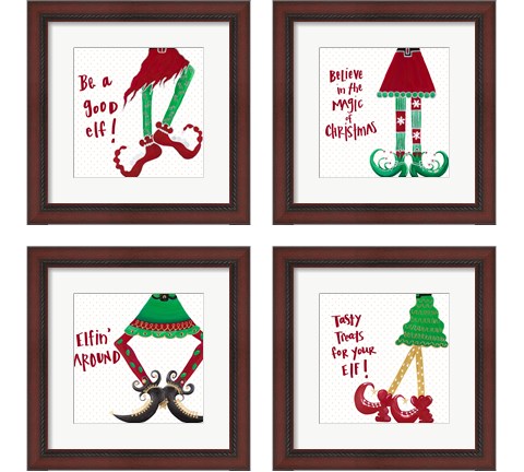 Holiday Legs 4 Piece Framed Art Print Set by Gina Ritter