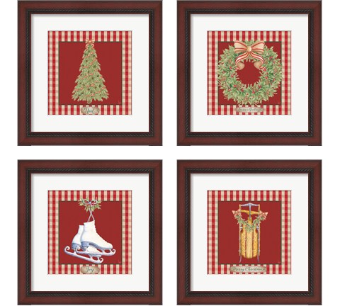 Hometown Christmas 4 Piece Framed Art Print Set by Andi Metz