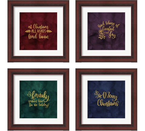 All that Glitters for Christmas 4 Piece Framed Art Print Set by Tara Reed