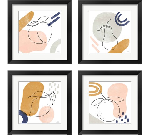 Kitchen Table 4 Piece Framed Art Print Set by Laura Marshall